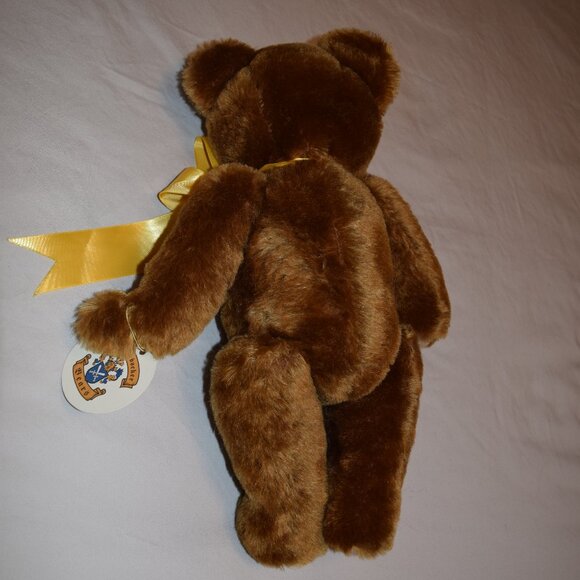 Knickerbocker 16" Jointed Mohair Bear~Vintage with Tag & Ear Button~Like New - Picture 7 of 8